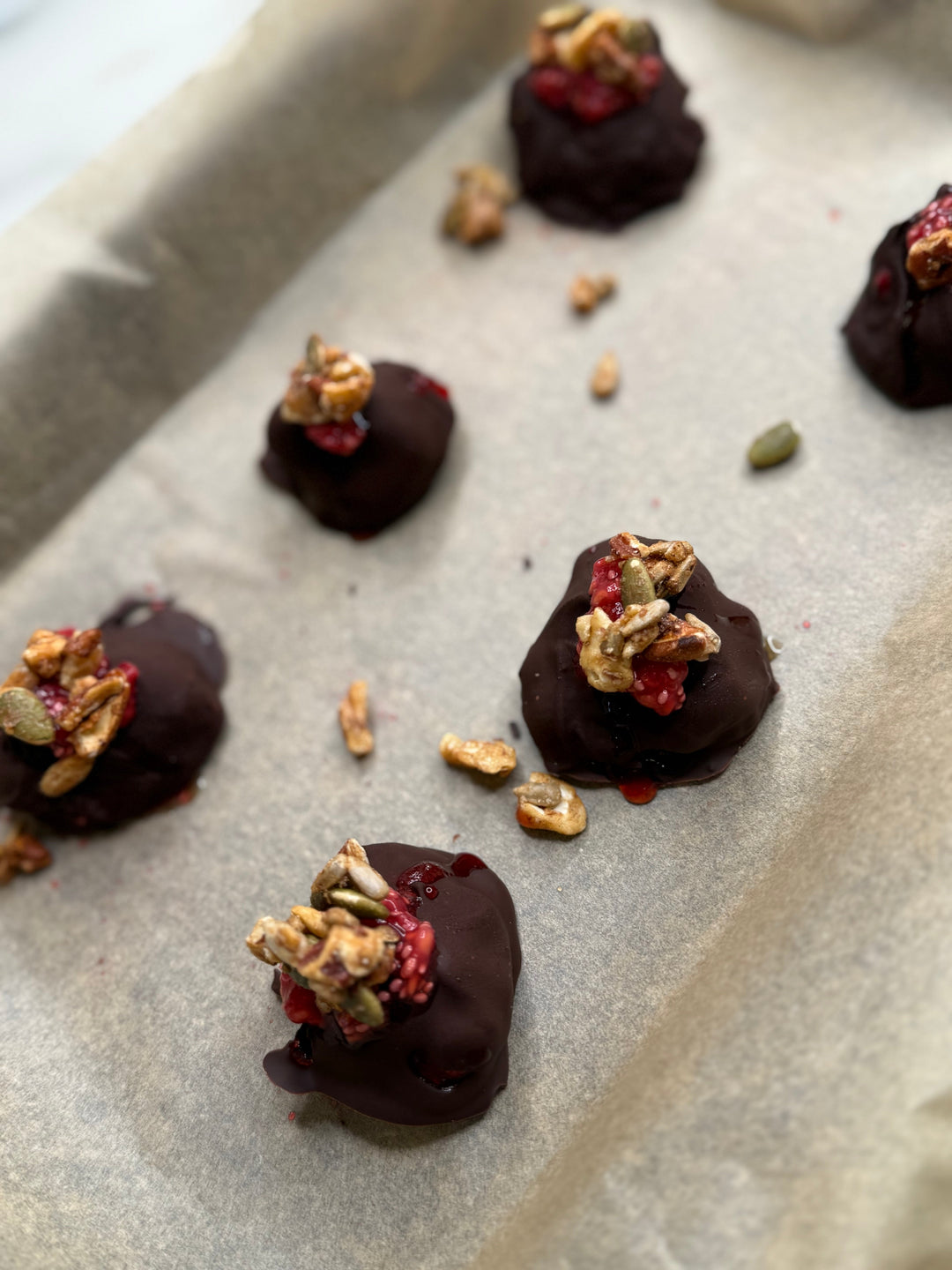 Dark Chocolate Raspberry Bites