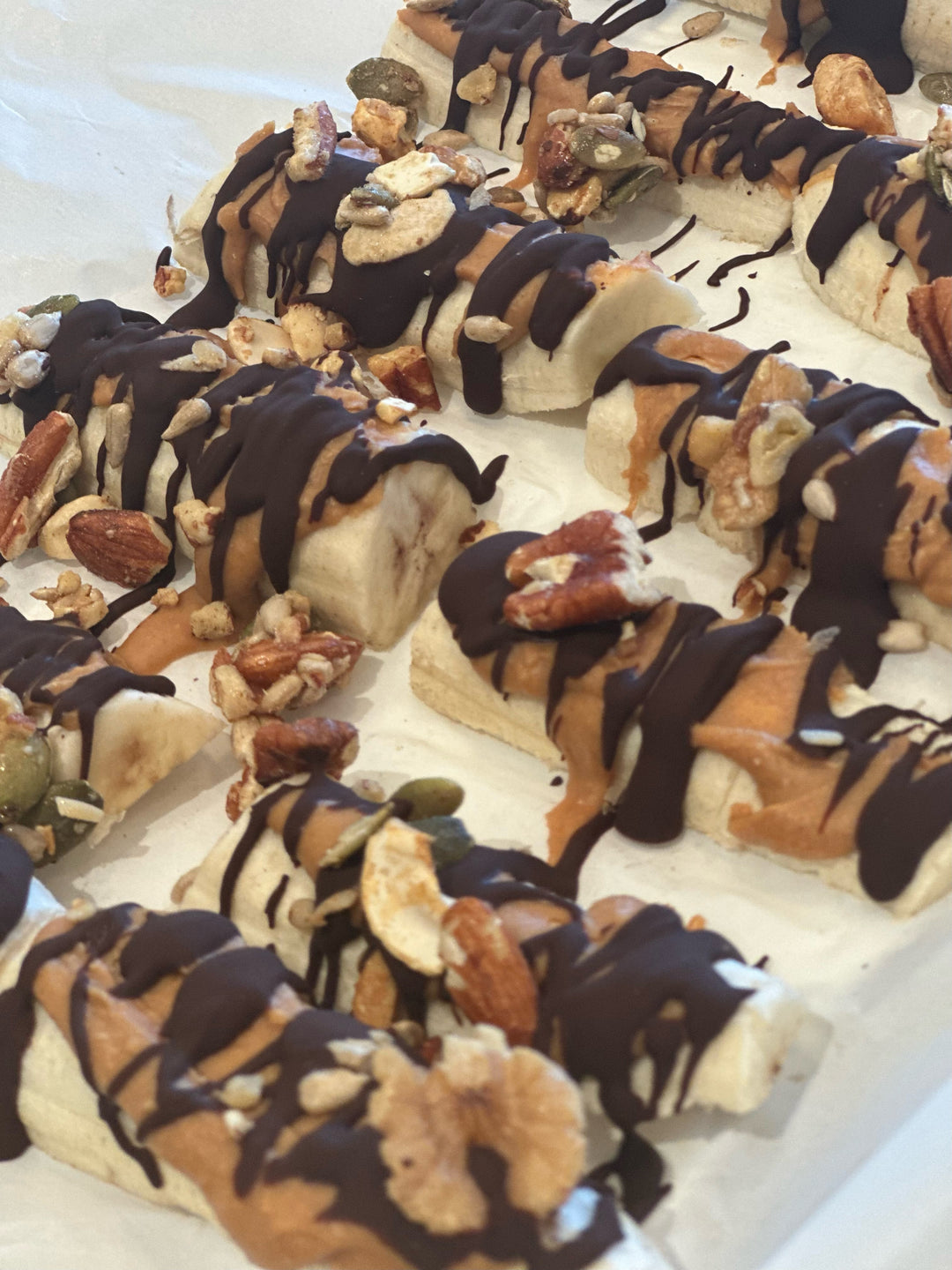 Peanut Butter and Chocolate Frozen Bananas