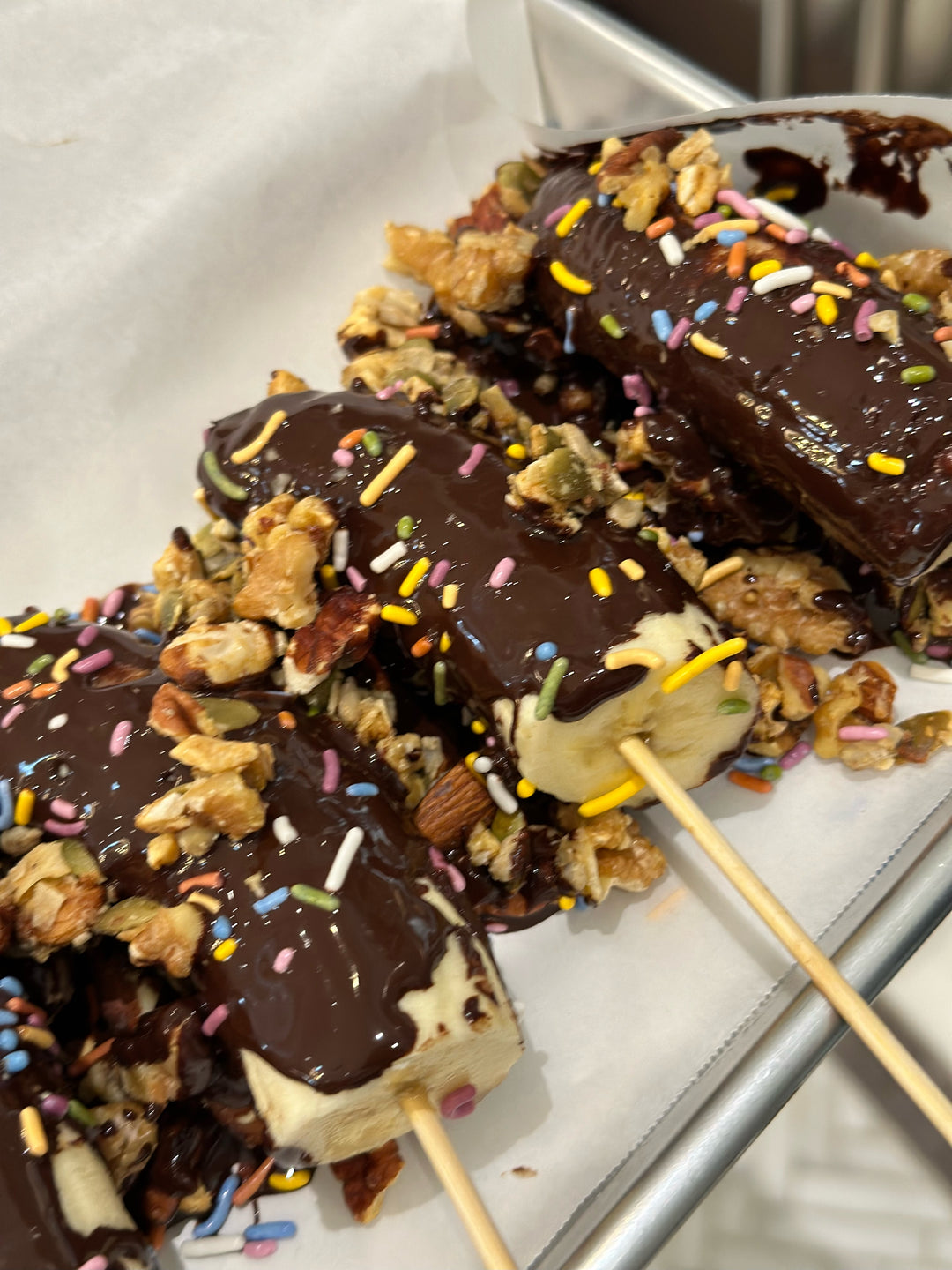 Chocolate Covered Banana Pops
